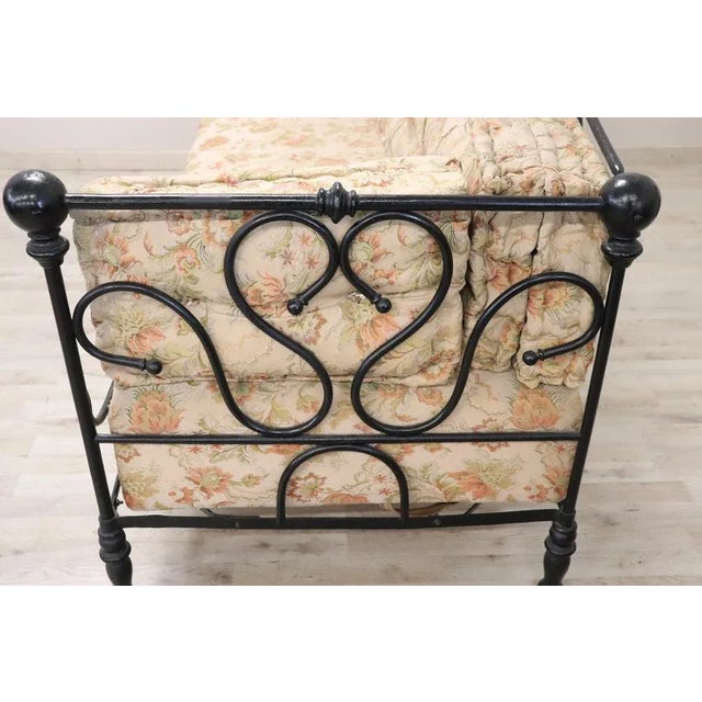 Antique Iron Sofa, Late 19th Century For Sale - Image 3 of 9