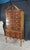 1980s American Drew Queen Anne Style Cherry Highboy Dry Bar Liquor Display Cabinet For Sale - Image 4 of 16