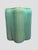 Traditional Custom Petal Ottoman Green Plaid Fabric For Sale - Image 3 of 7