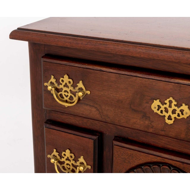 Pair of Queen Anne Style Mahogany Lowboys For Sale - Image 12 of 13