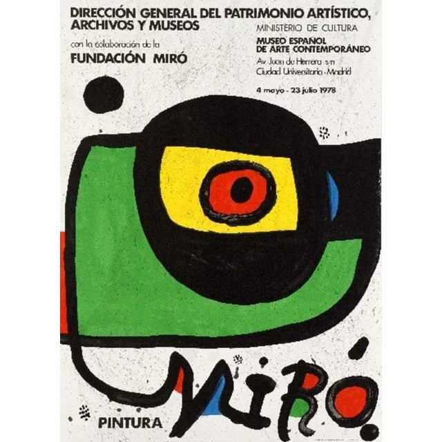 Red Original Lithographic Posters after Joan Miró, 1975, Set of 9 For Sale - Image 8 of 10