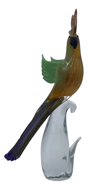 Parrot Bird Sculpture by Fornace Mian