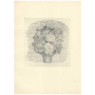 Giorgio Morandi, Zinnias in a Vase, 1957, Lithograph For Sale