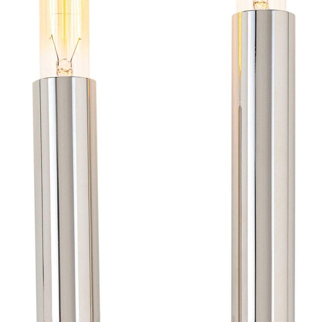 Regina Andrew Wolfe Steel Sconce, Polished Nickel For Sale - Image 4 of 7
