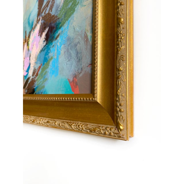 Transitional "Waterfall Hike" 2026 Framed Mixed Media Painting by Jessalin Beutler For Sale - Image 3 of 3