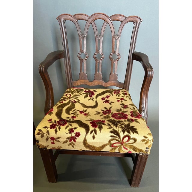 Cutest little pair of antique children's Georgian-style mahogany armchairs.