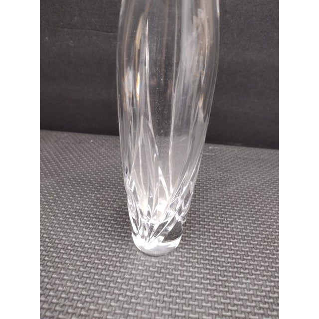 Transparent Vintage Marquis by Waterford Wyndmere Collection Bud Vase For Sale - Image 8 of 8