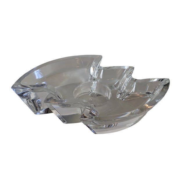 Glass Vintage Rosenthal Germany Modernist Geometric Crystal Votive Candle Holder For Sale - Image 7 of 9