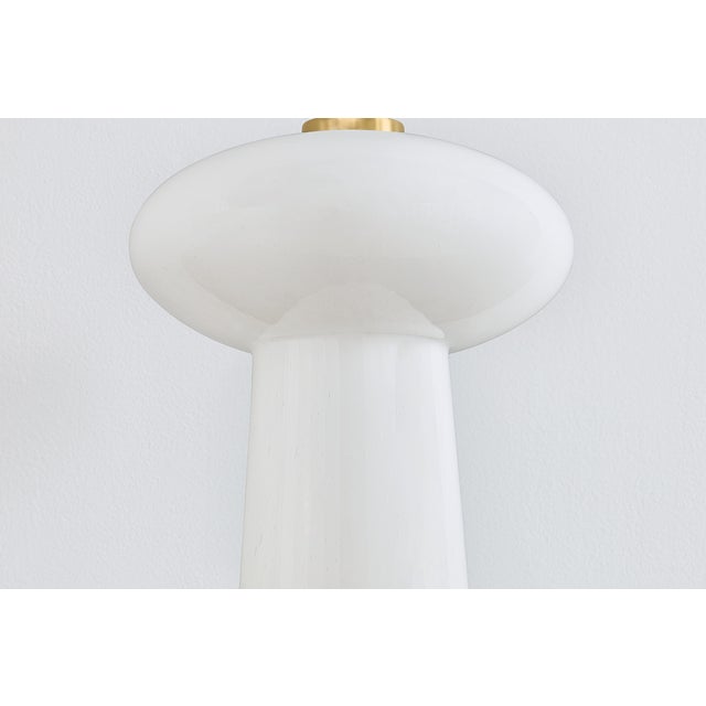 Hudson Valley Lighting Fords 10.25 in. 1 Light Rechargeable Table Lamp in Aged Brass Finish For Sale In New York - Image 6 of 11