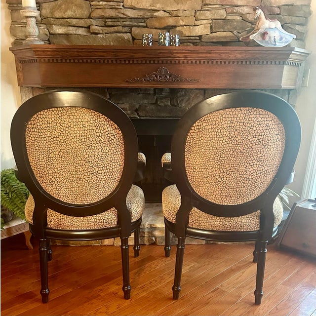 Pair of Traditional Accent Chairs For Sale - Image 4 of 7