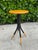 Mid-Century Modern Vintage Sculptural Four-Prong Drink Table in Hardwood and Black Metal For Sale - Image 3 of 12