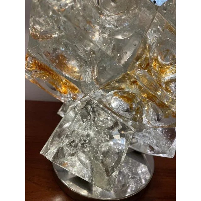 Mid-Century Modern Italian Murano Glass Table Lamp by Albano Poli for Poliarte, 1960s For Sale - Image 3 of 7