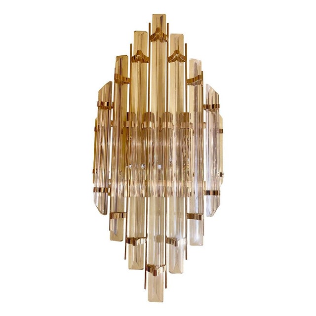 Glass Murano Glass Wall Light from Venini, Italy, 1980s For Sale - Image 7 of 7