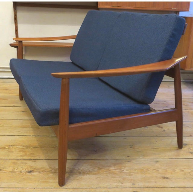 Mid-Century Modern FD 164 Two-Seater Teak Sofa by Arne Vodder for France and Sohn, Denmark, 1960s For Sale - Image 3 of 9