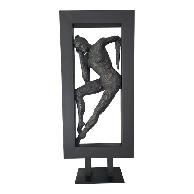 Vintage Abstract Brutalist Female Sculpture For Sale