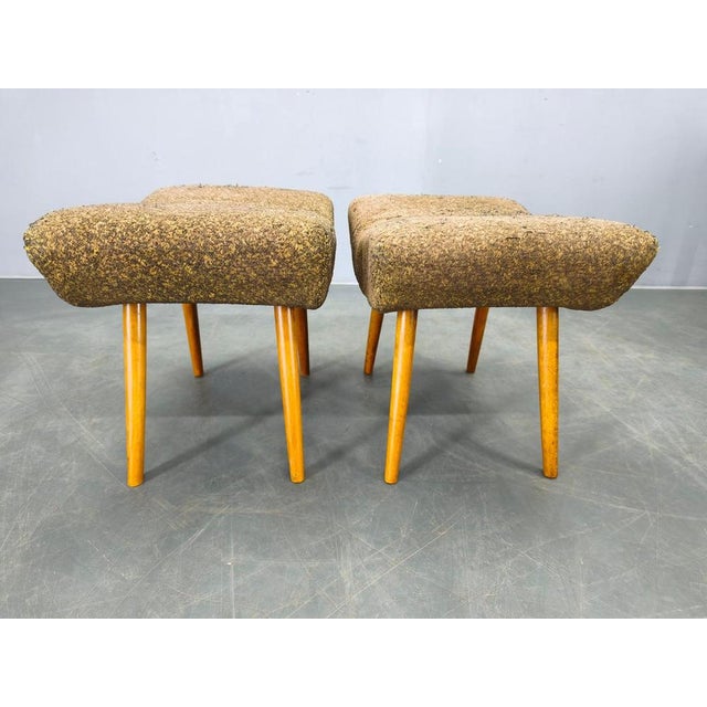 Mid-Century Modern Czech Stools, 1960s, Set of 2 For Sale - Image 4 of 11