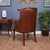 Traditional Style Leather Arm Chair For Sale - Image 4 of 12