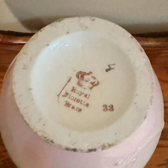 Yellow Antique Royal Floretta Ware Austrian Porcelain Vase For Sale - Image 8 of 8