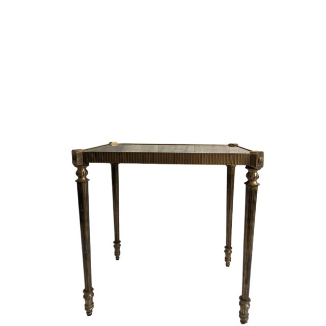 Metal 1930s Maison Bagues Neoclassical Regency Italian Bronze Table For Sale - Image 7 of 7