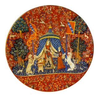 Haviland Limoges France Decorative Plate La Chasse a La Licorne 1977 Limited Ed. For Sale