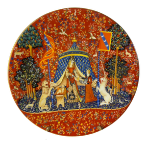 Haviland Limoges France Decorative Plate La Chasse a La Licorne 1977 Limited Ed.