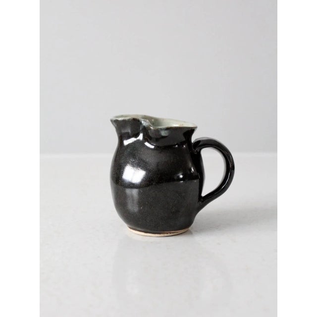 Late 20th Century Vintage Studio Pottery Creamer Pitcher For Sale - Image 5 of 10