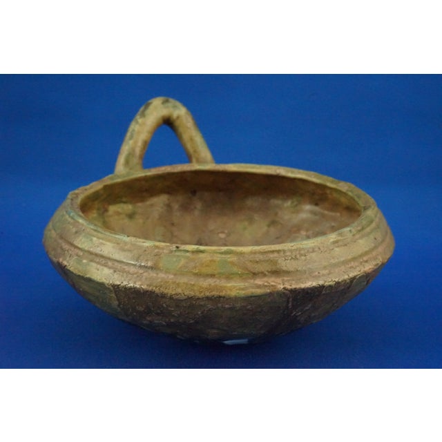 Brown Vintage Medieval Etruscan-Style Ceramic Bowl by Ferdinando Foderini for Kamars, 1960s For Sale - Image 8 of 18