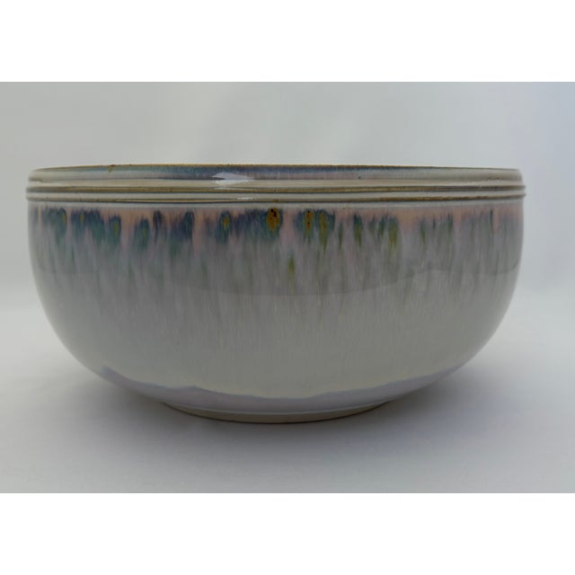 Ceramic Vintage Don Herron Signed Studio Pottery Bowl – Texas Art Pottery For Sale - Image 7 of 10
