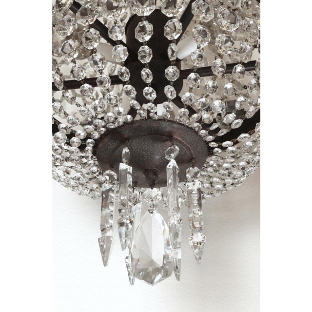 Early 20th Century Grand Prospect Hall Empire Crystal Chandelier For Sale - Image 10 of 14