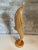 Vintage Large Golden Hardwood Hand Carved Dolphin Statue For Sale - Image 10 of 12