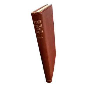 1918 1st Edition "Poems and Tales", by Edgar Allan Poe