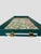 2020s Custom Tray Lee Jofa Embroidered Linen Teal For Sale - Image 5 of 11