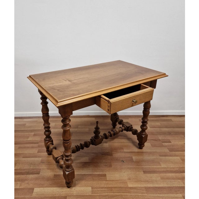 Small Italian Louis XIII Style Writing Desk, 1940s For Sale - Image 9 of 17