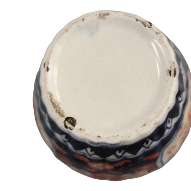 Japanese Imari Porcelain Ginger Jar with Lid For Sale - Image 9 of 11