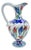 Handmade Ceramic Footed Pitcher Vase (30cm) – Classic Red Tulip Pattern – Timeless Ottoman Art Decor For Sale
