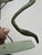 This is a wonderful vintage mid-century metal bird sculpture, depicting a stylized long-legged wading bird—reminiscent of...