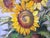 Bernhard Templin, Autumn Still Life with Sunflowers, 1920s, Tempera Painting on Canvas, Framed For Sale - Image 6 of 14