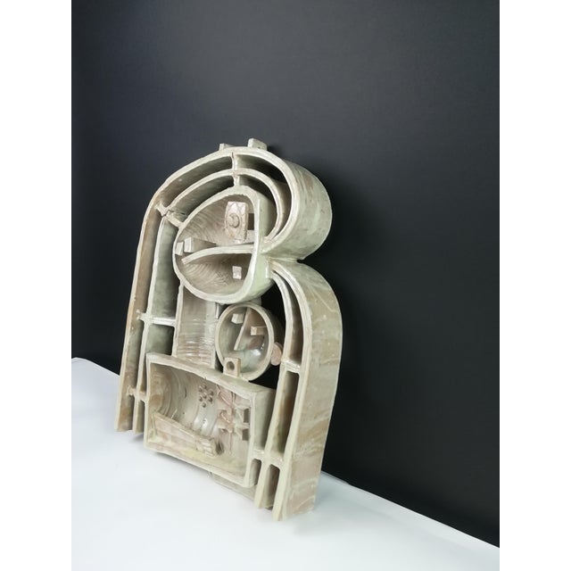 Jozsef Pattantyus, Wall Sculpture, 1970s, Glazed Ceramic For Sale - Image 6 of 11