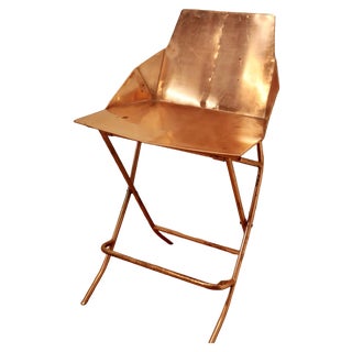 Vintage Copper Adjustable Chair, 1970 For Sale