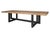Late 20th Century Modern Oak on Geometric Steel Base Dining Table For Sale In Dallas - Image 6 of 8