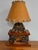 Cabin 1940s Rustic Stone Fireplace Lamp Plus Night Light With Shade For Sale - Image 3 of 12