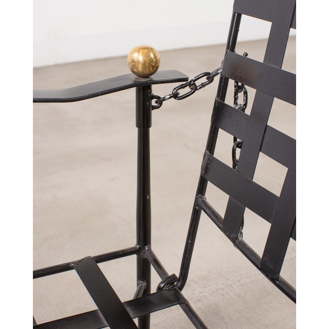 Set of Four Mario Papperzini Amalfi Adjustable Chain Lounge Chairs For Sale - Image 12 of 18