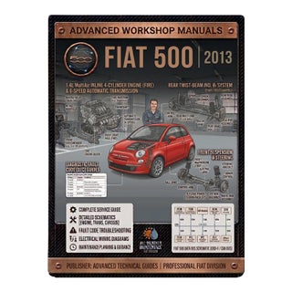 Fiat 500 2013, Car Repair Manual, Workshop Guide Book For Sale