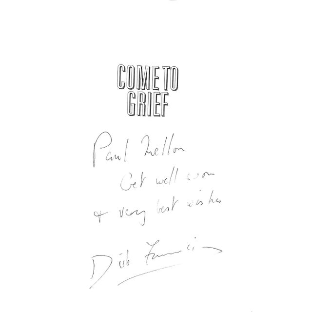 Traditional "Come to Grief" 1995 Francis, Dick (Inscribed to Paul Mellon) For Sale - Image 3 of 5