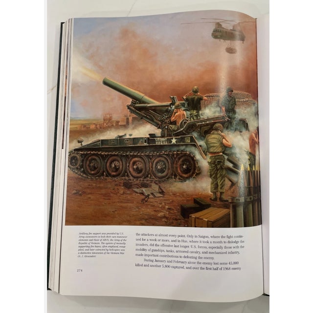 Army History Book - The Army Historical Foundation Beaux Arts Military History Green Leatherette With Gold Medallion For Sale - Image 12 of 13