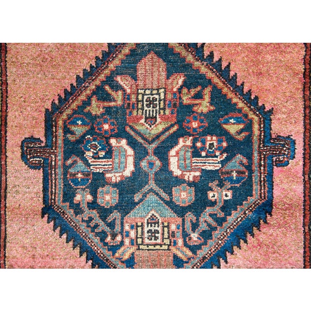 A gorgeous early 20th century Persian Hamadan rug with a wonderful central diamond medallion filled with stylized flowers,...