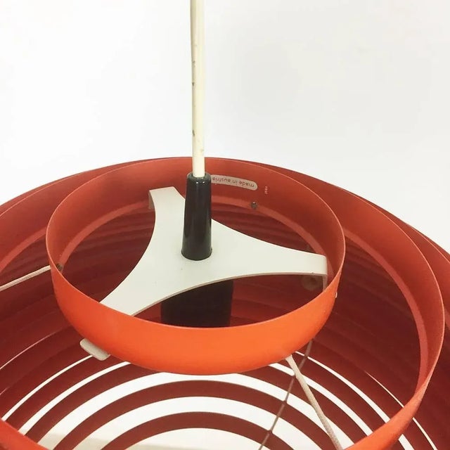 1960s Extra Large Mid-Century Modern Austrian Hanging Lamp by Vest Lights, 1960s For Sale - Image 5 of 11