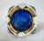 C.1970s Italian Alessandro Mandruzzato, Hand Blown Faceted Murano Cobalt, Amber & Clear For Sale - Image 10 of 18
