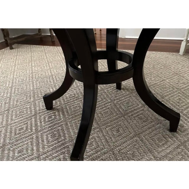 Wood Mahogany Dining Table With Ebony Inlay. For Sale - Image 7 of 10