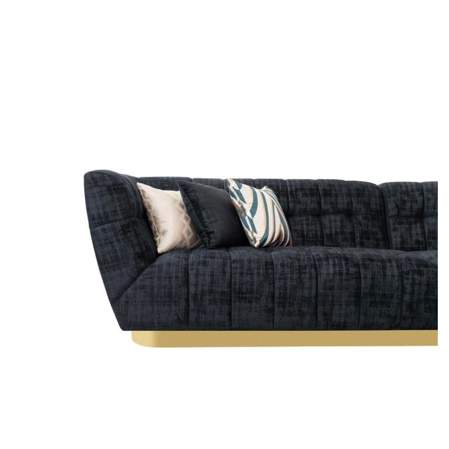 Make a bold luxury statement with the Vittoria Luxe Sectional by Casa Milano Furnishings. This showstopping curved...